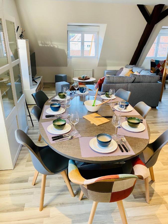 L'Envolee Alsacienne - Magnifique Appartement En Duplex Ostheim Eksteriør billede